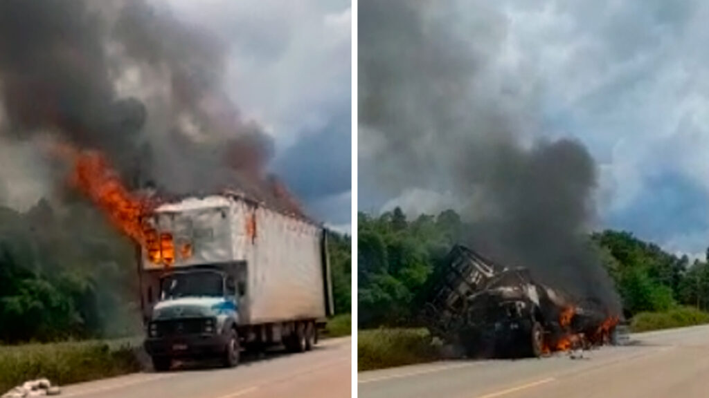 Ilhense que teve caminhão incendiado faz vaquinha para voltar a trabalhar 6 caminhoneiro-vaquinha-incendio-porto-velho-ilha-solteira