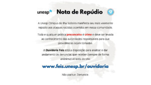 nota-de-repudio-racismo-unesp-ilha-solteira-news