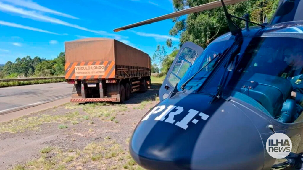 Morador de Ilha Solteira é preso escoltando quase 1,4 tonelada de maconha no RS 9 ilha-news-morador-de-ilha-solteira-preso-escoltando-maconha-rs-helicoptero-prf