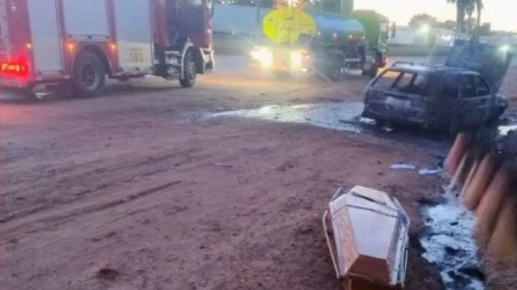 ilha solteira news carro funerario pega fogo translado corpo