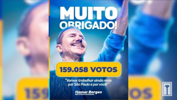Itamar Borges agradece aos votos obtidos