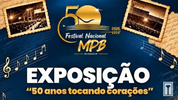 Exposição sobre os 50 anos do Festival de MPB de Ilha Solteira
