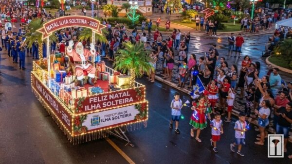 Simulação Parada de Natal em Ilha Solteira