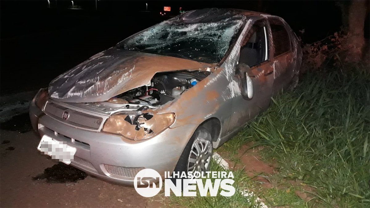 carro-capota-entrada-ilha-solteira-news