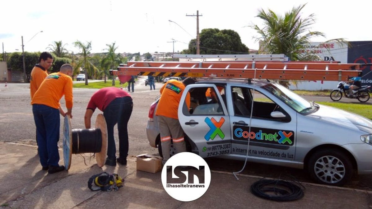 ilha-solteira-news-carreta-rompe-cabo-internet-telefonia-avenida-15-outubro