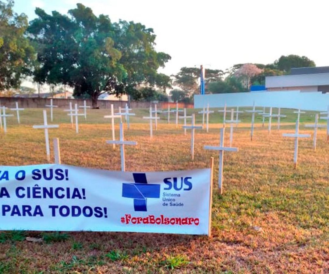 ilhanews covid-19 protesto defende sus e pede fora bolsonaro ilha solteira