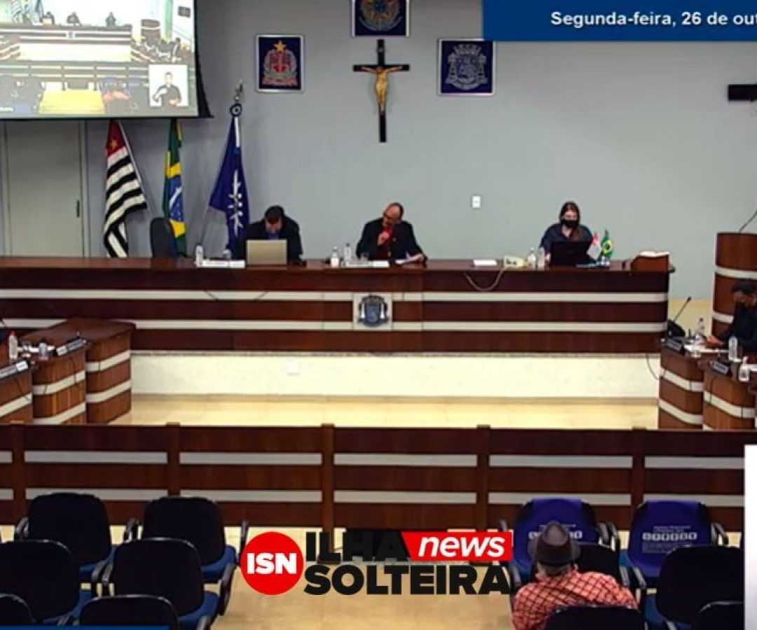 Sessão ordinária de 26/10/2020. Foto: Reprodução