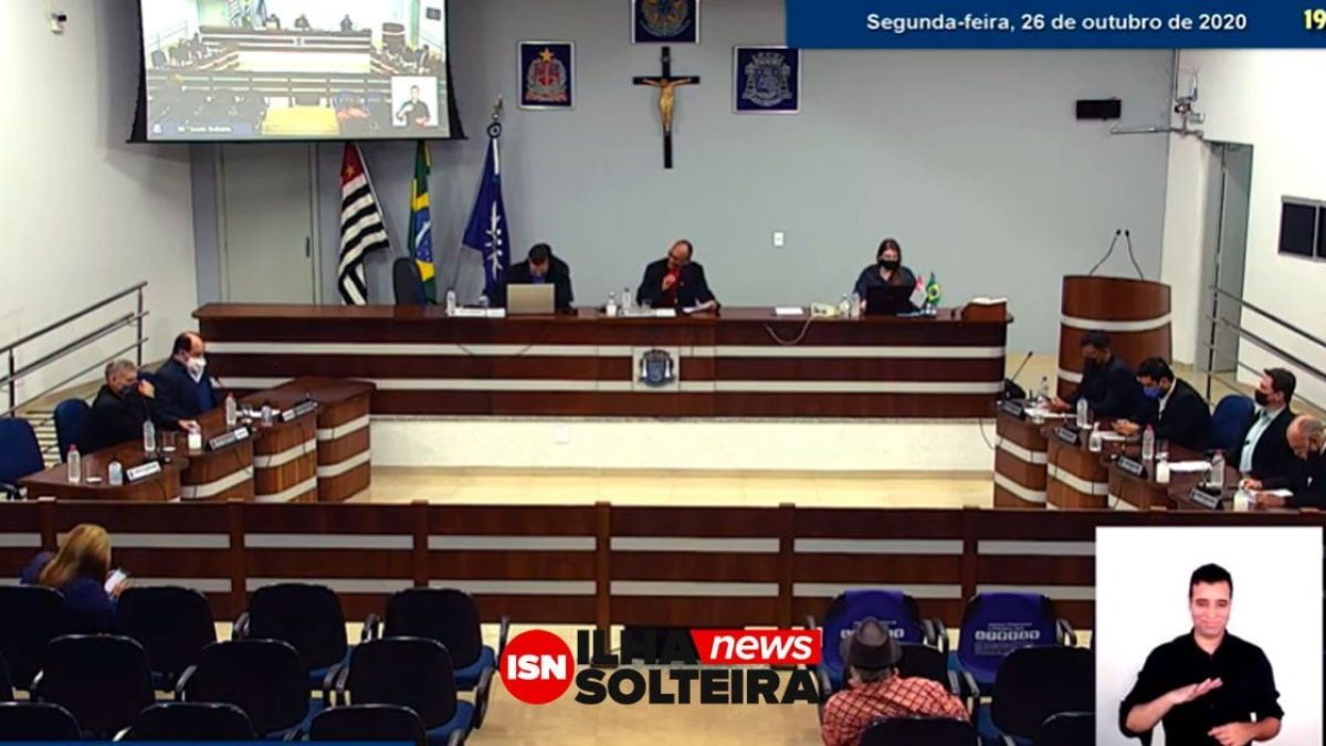 Sessão ordinária de 26/10/2020. Foto: Reprodução