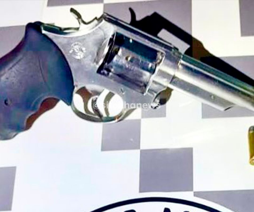 polícia militar apreende revólver em ilha solteira