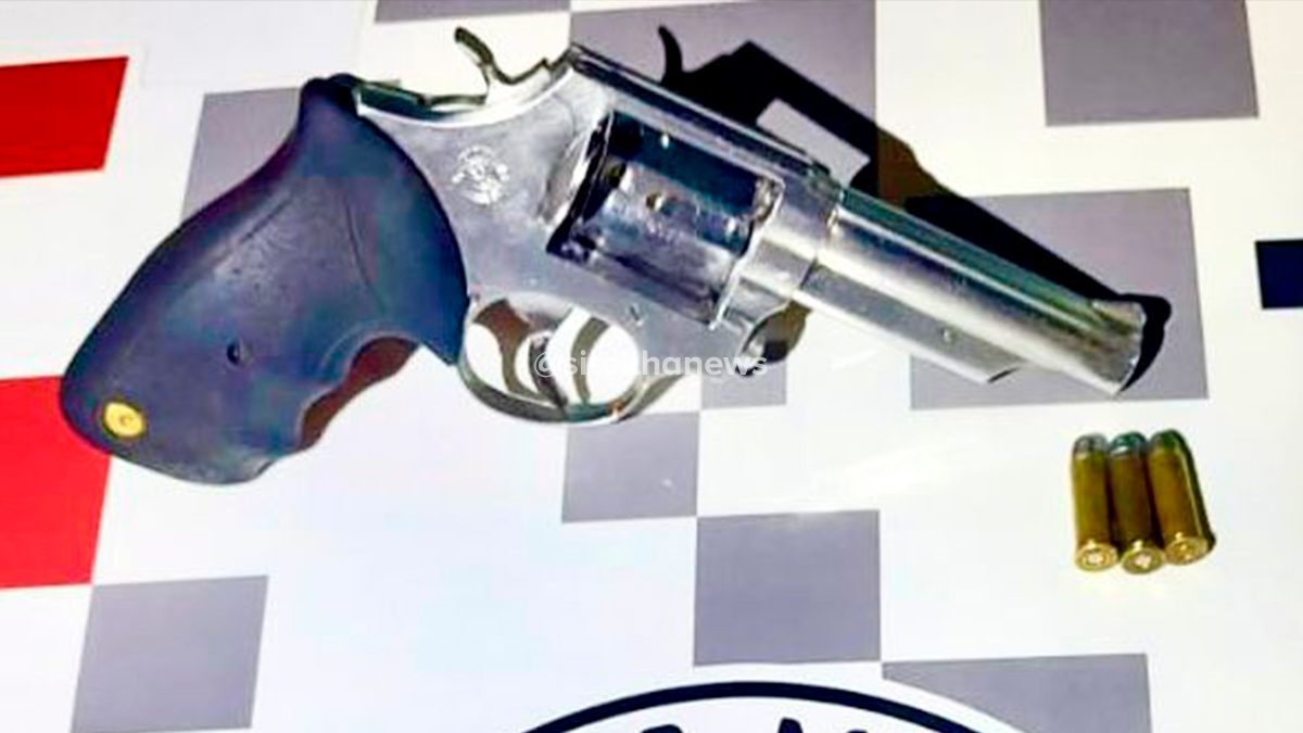 polícia militar apreende revólver em ilha solteira