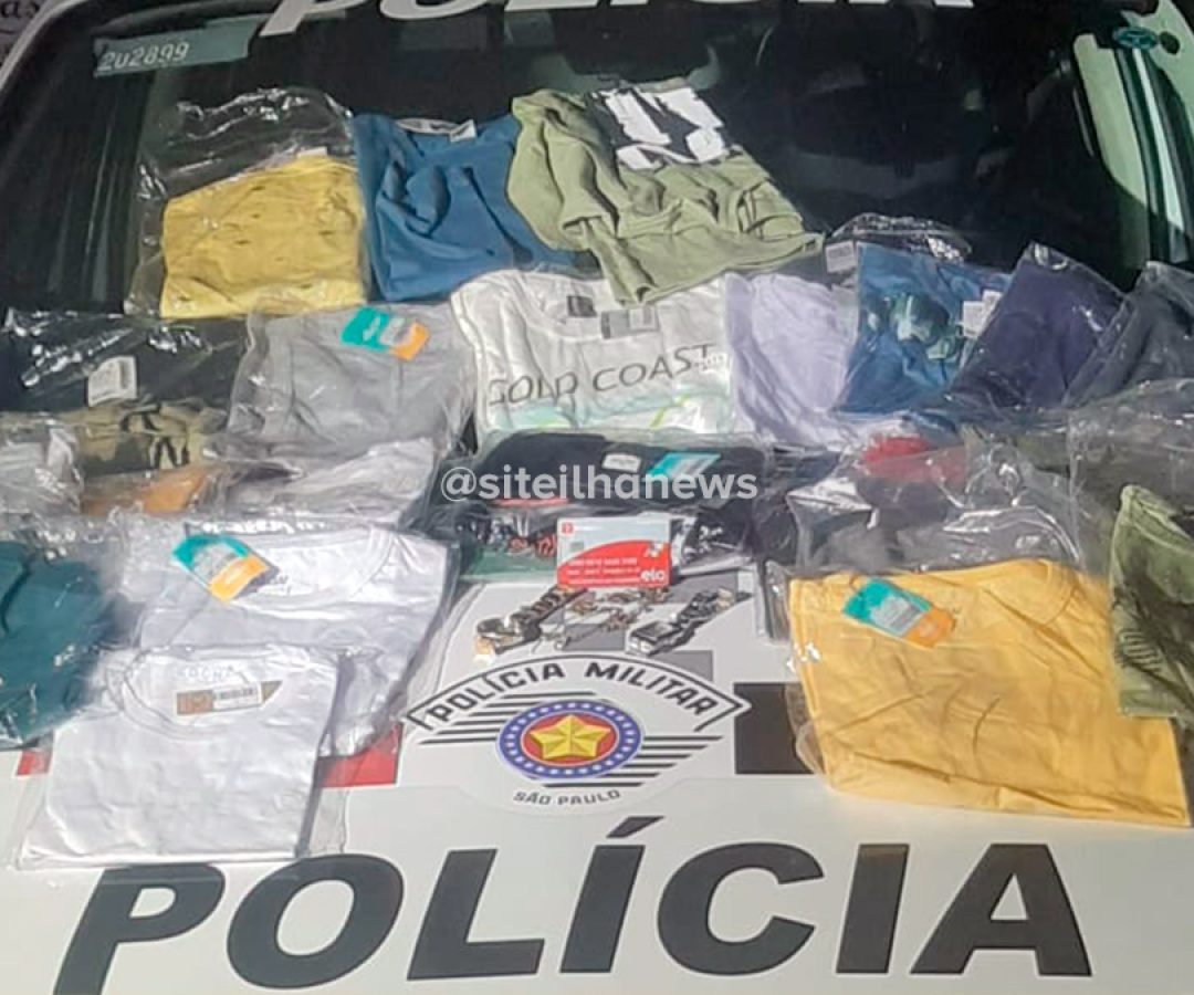 polícia militar prende suspeito furto dantas calçados ilha solteira