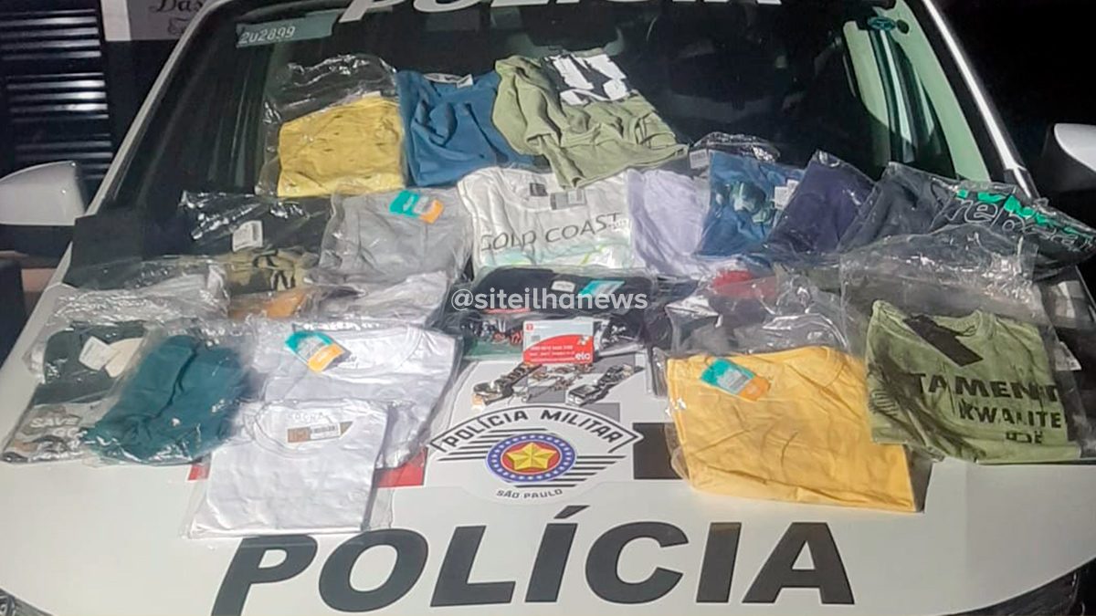 polícia militar prende suspeito furto dantas calçados ilha solteira